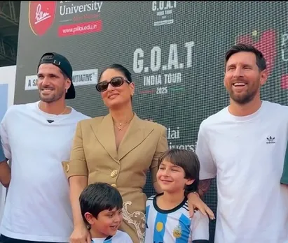 Kareena Kapoor reacts as Messi includes her in his farewell post following India visit