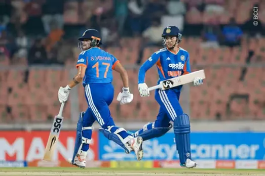 Smriti Mandhana makes 80, Shafali Verma hits 79 as India Women smash 221/2 against Sri Lanka Women in the fourth T20I of five-match series at the Greenfield International Stadium in Thiruvananthapuram on Sunday. Photo credit: BCCI