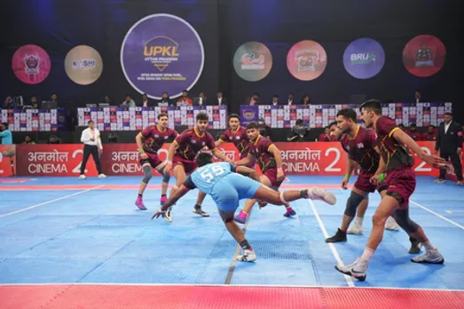 Ritik Sharma scripts history as Yamuna Yoddhas edge JD Noida Ninjas in season’s second tie-breaker of the tournament in the Uttar Pradesh Kabaddi League (UPKL) Season 2 at the Noida Stadium in Noida on Friday. Photo credit: UPKL