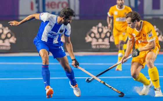 Tamil Nadu Dragons go top of the table with 3–2 win over the Soorma Hockey Club in the Men's Hockey India League (HIL) at the Mayor Radhakrishnan Hockey Stadium in Chennai on Tuesday. Photo credit: Hockey India