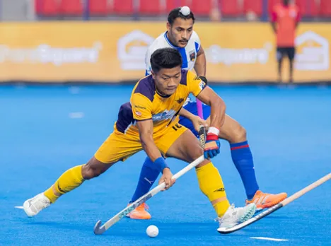 Soorma Hockey Club defeated Hyderabad Toofans 1-1 (3-1 SO) in a league match of the Men's Hockey India League (HIL) at the Mayor Radhakrishnan Hockey Stadium in Chennai on Friday.  Photo credit: Hockey India