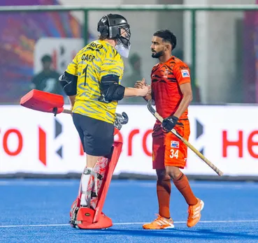 Sharchi Bengal Tigers score a roaring 5-3 win over Tamil Nadu Dragons in a key match of the Men's Hockey India League (HIL) 2026 at the Marang Gomke Jaipal Singh Munda Hockey Stadium in Ranchi on Tuesday.  Photo credit: Hockey India