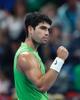 Alcaraz beats Rinderknech in Doha opener for 150th hard-court win