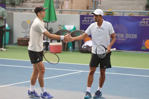 Sumit Nagal exits after second-round loss; Banthia–Donski advances in men's doubles section of the ATP Delhi Open 2026 at the DLTA Complex in New Delhi on Thursday. Photo credit: DLTA