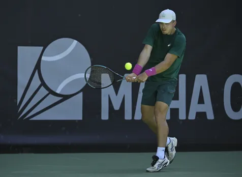 Felix Gill knocks out Sumit Nagal in pre-quarterfinals of the Maha Open ATP Challenger 75 Men's Tennis Championship played in the Mhalunge Balewadi Tennis Stadium in the Shiv Chhatrapati Kreeda Sankul in Pune. Photo credit: MSLTA