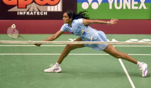 Lucknow: Badminton player PV Sindhu competes during the Syed Modi International Badminton Championship