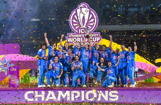 Navi Mumbai: Team India celebrates ICC Women’s World Cup 2025 triumph