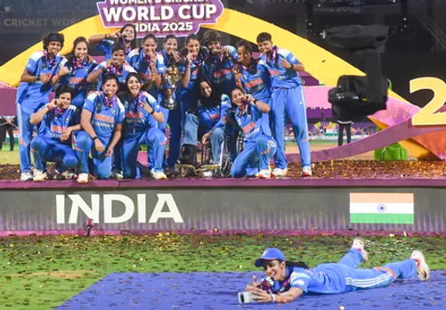 Navi Mumbai: Team India celebrates ICC Women’s World Cup 2025 triumph