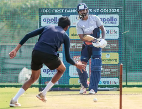 Vadodara: Team India's practice session ahead of the 1st ODI match against New Zealand