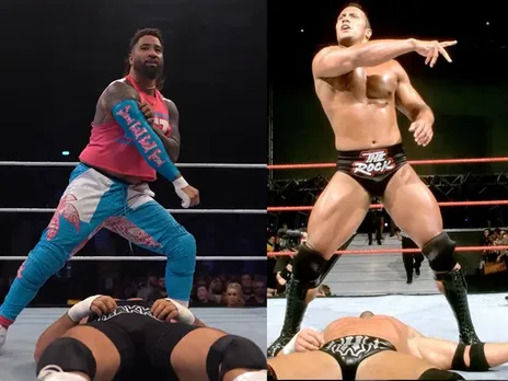 WATCH: Jey Uso pulls off The Rock, deliver People's elbow against Bron Breakker