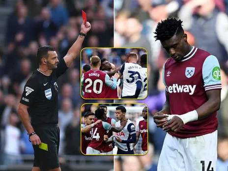 Mohamed Kudus red card