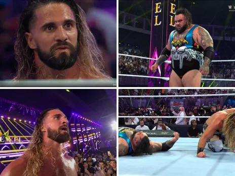 'Wtf is wrong with you?' - Seth Rollins' reaction to Bronson Reed standing still even after taking two curb stomps and a Super stomp at WWE Crown Jewel