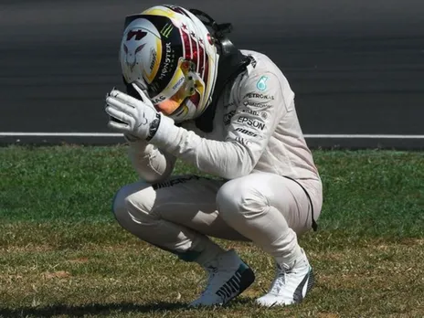 Lewis Hamilton sad