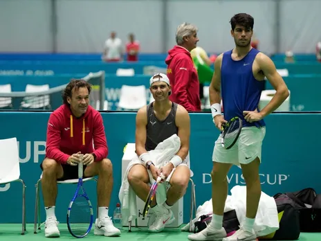 WATCH: Rafael Nadal and Carlos Alcaraz share emotional hug ahead of Davis Cup 2024 match