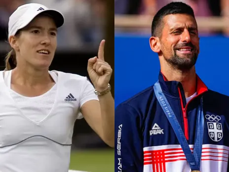 Justine Henin and Novak Djokovic