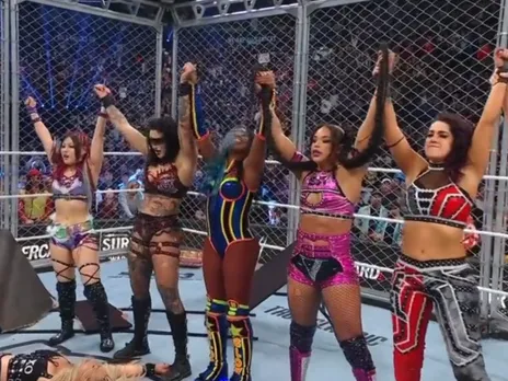 WATCH: Rhea Ripley delivers Riptide through table to Liv Morgan to win Women's Survivor Series War Games