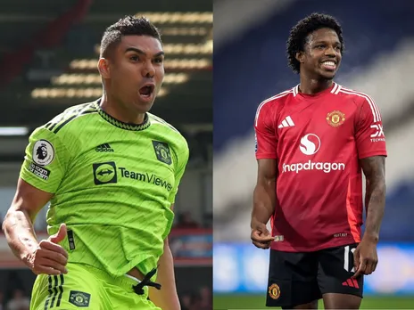 Tyrell Malacia and Casemiro 