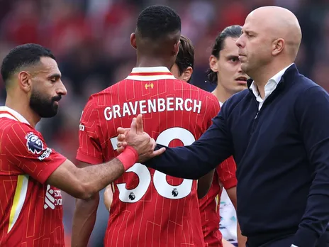 Arne Slot and Mohamed Salah