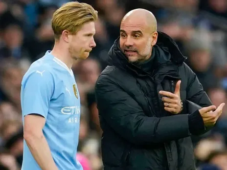 Pep Guardiola and Kevin de Bruyne