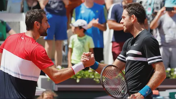 Marin Cilic and Juan Martin del Potro (Source - X)