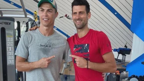 Novak Djokovic and Cristiano Ronaldo (Source - Twitter)