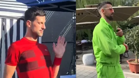 Novak Djokovic shows off his dance moves (Source - X)