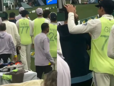 Shubman Gill shows support to Virat Kohli by tapping his head