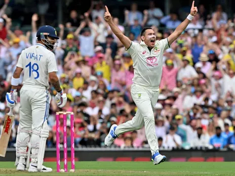 Scott Boland dismisses Virat Kohli at the SCG