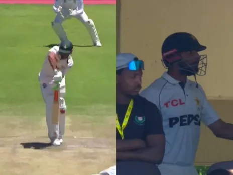 Shan Masood gets angry after his dismissal during Cape Town Test