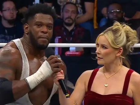 WATCH: Powerhouse Hobbs terms Jon Moxley as b**ch in front of his wife on AEW Dynamite