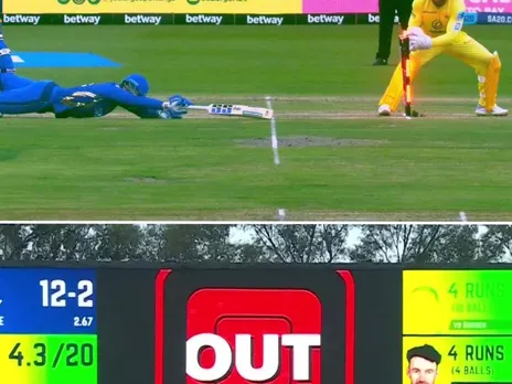 Rassie Van Der Dussen runout against Joburg Super Kings during SA20 2025 game