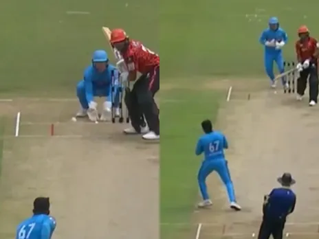 Senuran Muthusamy takes stunning catch to dismiss Patrick Kruger (File Photo: Screengrab/X)