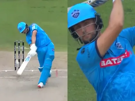 Will Jacks hits a stunning six