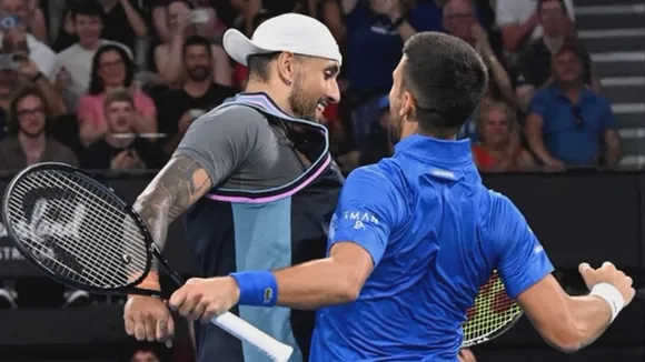 Nick Kyrgios and Novak Djokovic