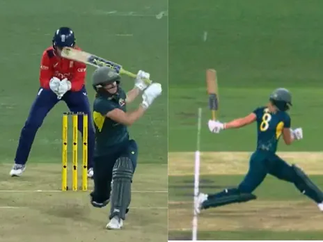 England wicketkeeper Amy Jones pulls of MS Dhoni like stumping to dismiss Ellyse Perry