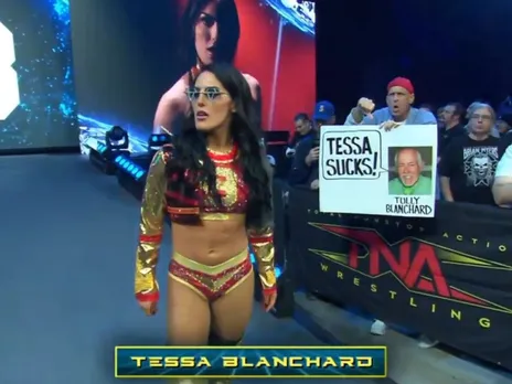 WATCH: Fans chant 'She's a racist' to Tessa Blanchard during her match against Jordynne Grace at TNA Genesis