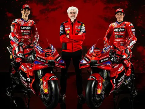 Ducati riders Marc Marquez and Bagnaia