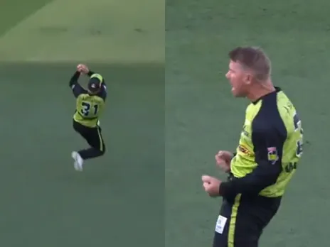 David Warner roars in anger
