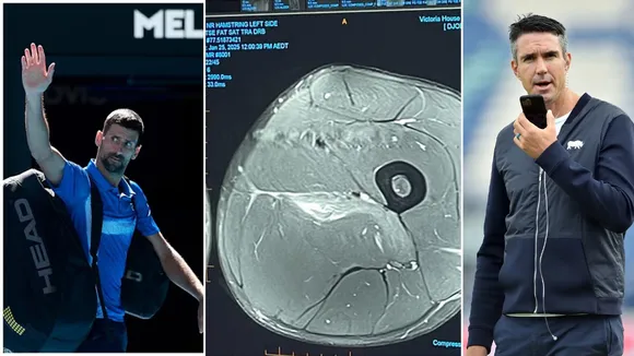 Kevin Pietersen showcased the strong support for tennis legend Novak Djokovic