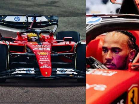 Lewis Hamilton crash Ferrari