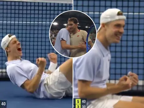 Shapovalov's priceless reaction