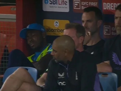 Jofra Archer sleeping during final ODI in Ahmedabad
