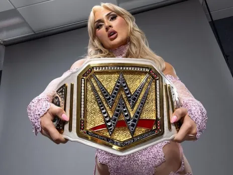 'Never say never' - Tiffany Stratton teases introducing pink-colored world title