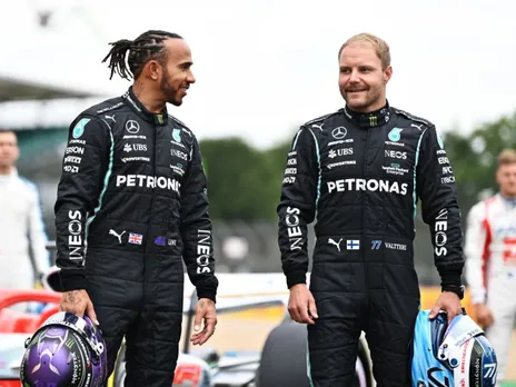 Valtteri Bottas and Lewis Hamilton (File Photo: X)