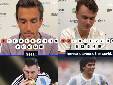 Joao Fonseca, Holger Rune and Lorenzo Musetti 