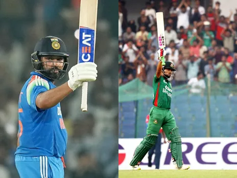 Rohit Sharma and Najmul Hossain Shanto (File Photo: X)