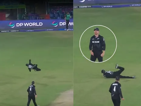 Glenn Phillips takes stunning catch to dismiss Mohammad Rizwan
