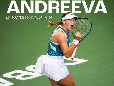 Andreeva stuns Iga Swiatek at the Dubai Open 2025 Quarter finals.