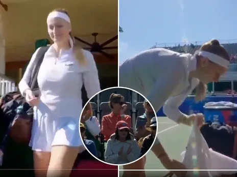 Petra Kvitova has stepped onto the court