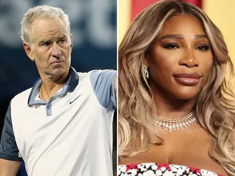 John  McEnroe and Serena Williams 